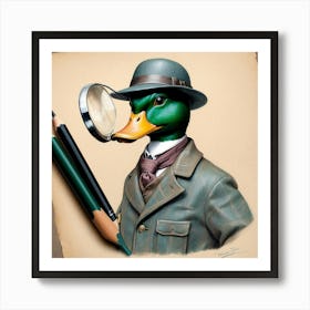 Detective Duck 17 Art Print