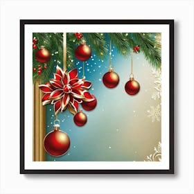 Christmas Ornaments 106 Art Print