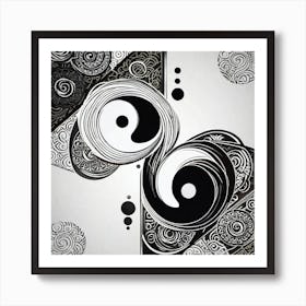 Yin Yang 47 Art Print