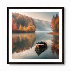 A Lonely Boat 1 Art Print
