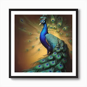 Peacock Art Print