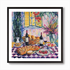 La Locanda Del Cibo Trattoria Italian Food Kitchen Art Print