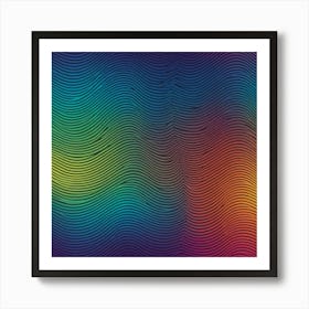 Abstract Wavy Background 3 Art Print