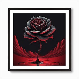 Black Rose 2 Art Print