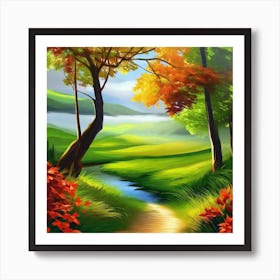 Landscape Painting 209 Art Print