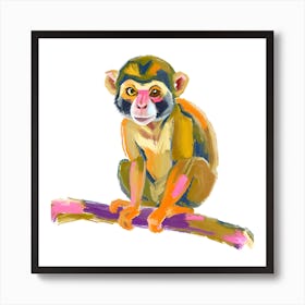 Squirrel Monkey 04 Art Print