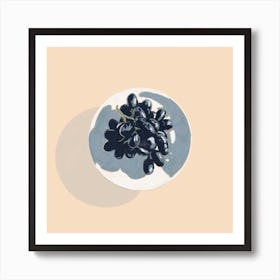 Grapes Square Art Print