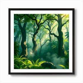 Forest - Forest Stock Videos & Royalty-Free Footage Art Print