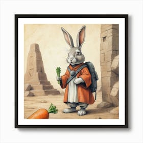 Rabbit In The Desert 9 Art Print