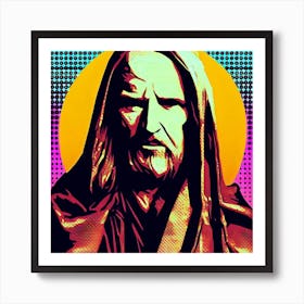 Qui-Gon Jinn Pop Art Art Print