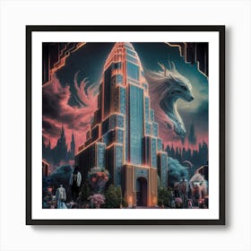 City At Night 2 Art Print