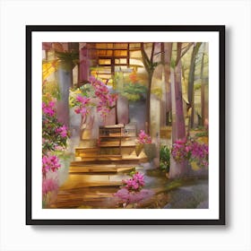 Japanese Garden 1 Art Print