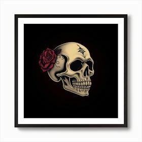 Day Of The Dead Skull 2 Art Print