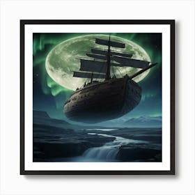 Ship In The Sky Art Print