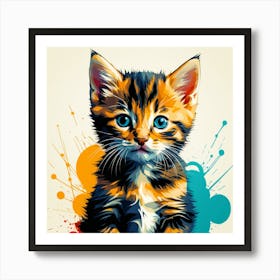 Cat Painting Art Print