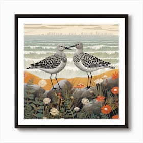 Bird In Nature Grey Plover 3 Art Print