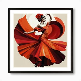 Flamenco Dancer Art Print