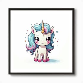 Cute Unicorn 773 Art Print