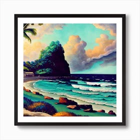 Hawaiian Beach Art Print