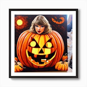 Taylor Swift Pumpkin 4 Art Print