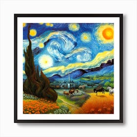 Starry Night 5 Art Print