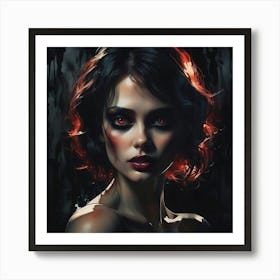 Vampire Girl 2 Art Print