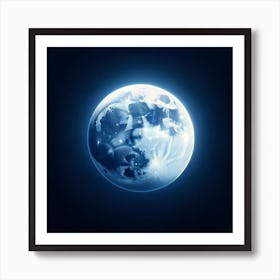Earth In Space Art Print