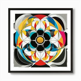 Flower color paper Art Print