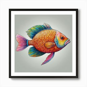 Colorful Fish 1 Art Print