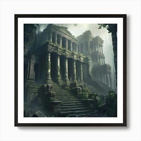 Ruins Of The Lost City 1 Art Print