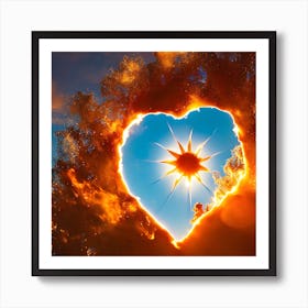 Heart Of Fire Art Print