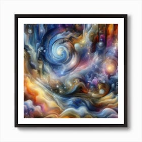 Abstract Psychedelic Painting Art Print