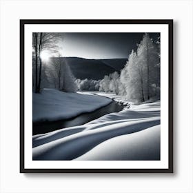 Winter Landscape 9 Art Print