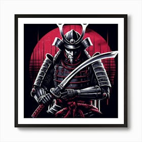 A traditional samurai warrior 1 Art Print