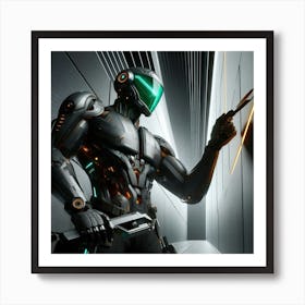 Futuristic Robot 13 Art Print