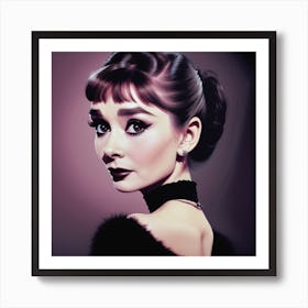 Audrey Hepburn Elegance Art Print