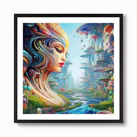 Psychedelic Painting 2 Art Print