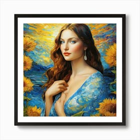 Sunflowers dhh Art Print