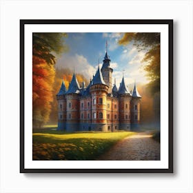 Castle In The Forest 4 Art Print