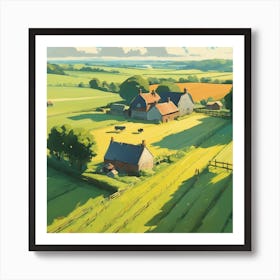 Farm In The Countryside 14 Art Print