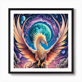 Phoenix Dragon Art Print