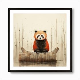 Red Panda 6 Art Print