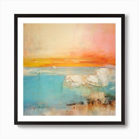 The Beach - Abstract Painting 1 Art Print