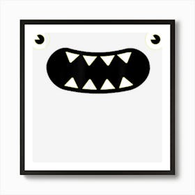 Yellow Monster Girls Funny Matching Halloween Costume Kids Art Print