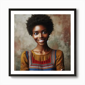 Portrait Of African American Woman 1 Art Print