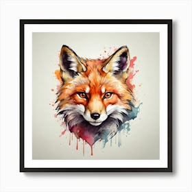 Fox Head Art Print