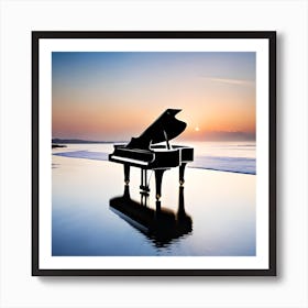 Butiful piano scene  Art Print