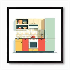 Kitchen Interior Design 2 Art Print