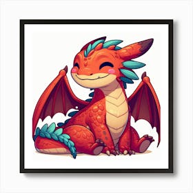 Whimsical Dragon 8 Art Print