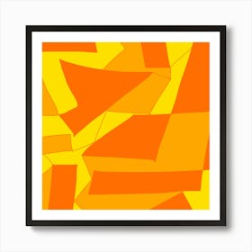 Pattern Abstract Triangle Simple Art Print